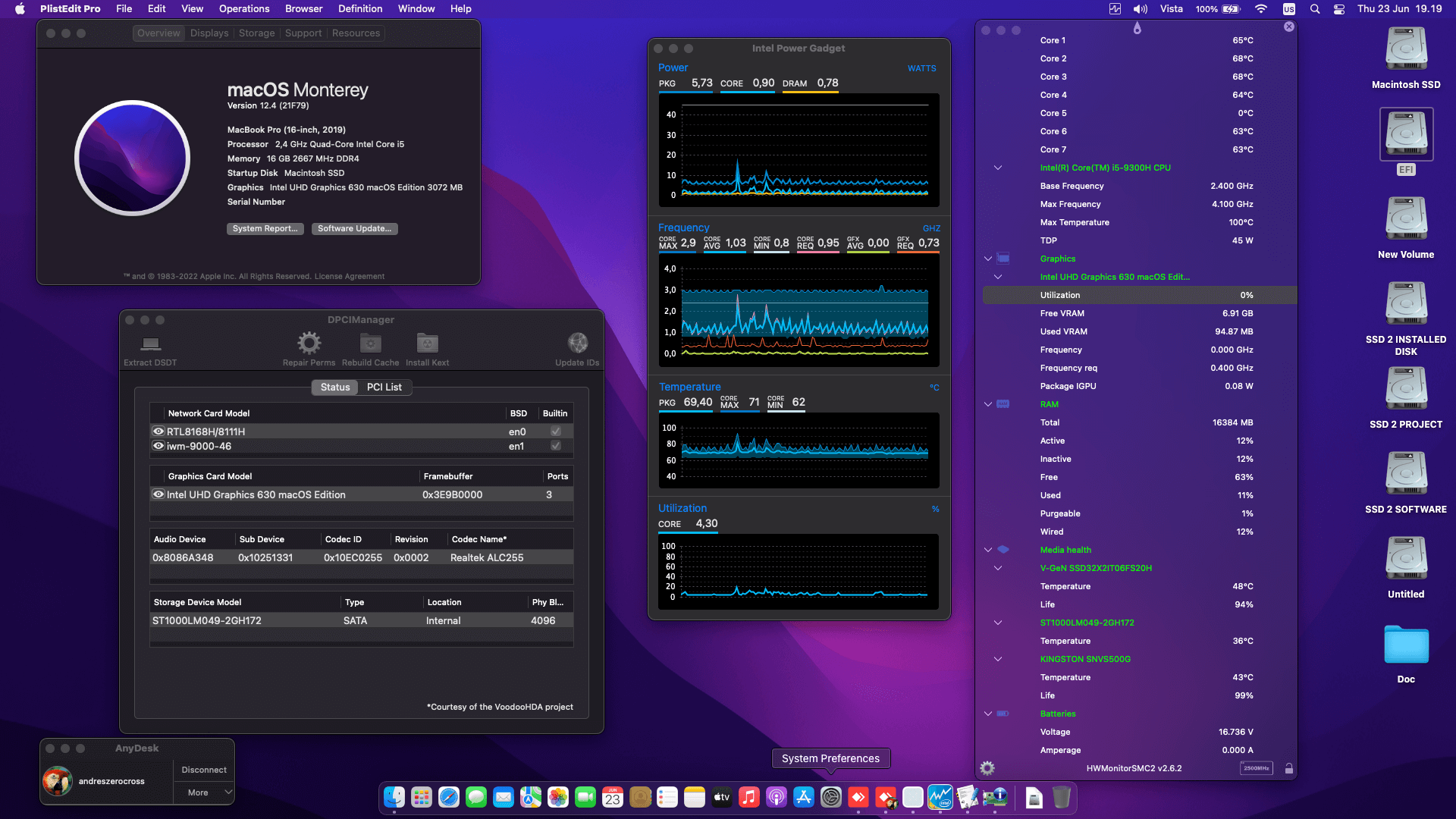 Success Hackintosh macOS Monterey 12.4 Build 21F79 in Acer Nitro 5 AN515-54-59CA